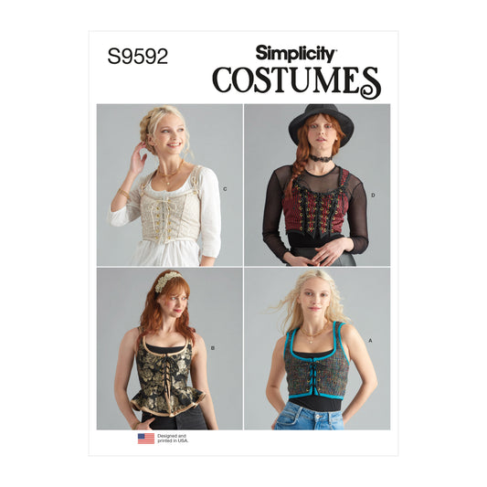 Simplicity S9592 sewing pattern envelope showing costumes