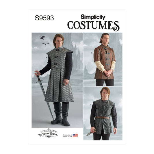Simplicity S9593 sewing pattern envelope showing costumes