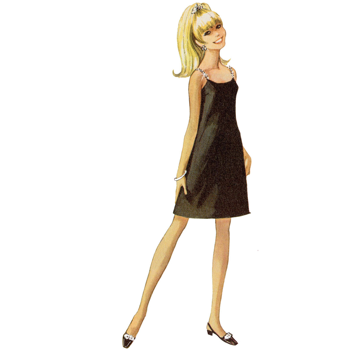 Simplicity S9594 sewing pattern envelope showing a dress