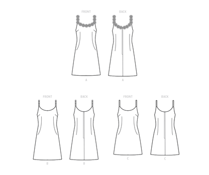 Simplicity S9594 sewing pattern envelope showing a dress