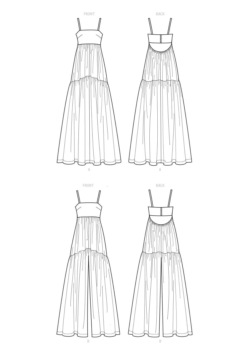 Simplicity S9597 sewing pattern envelope showing a dress