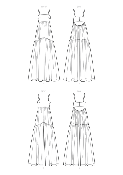 Simplicity S9597 sewing pattern envelope showing a dress
