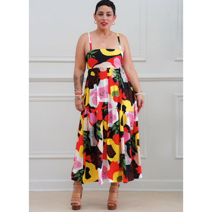 Simplicity S9597 sewing pattern envelope showing a dress