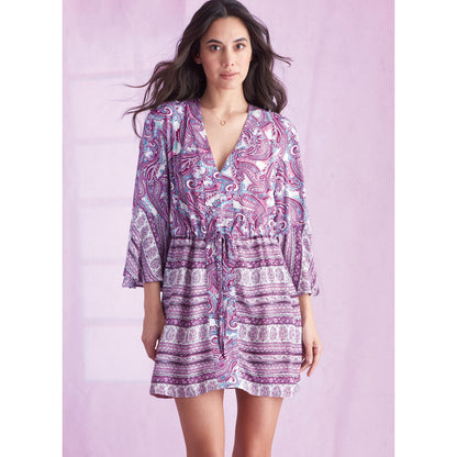 Simplicity S9602 sewing pattern envelope showing tops and waistcoats