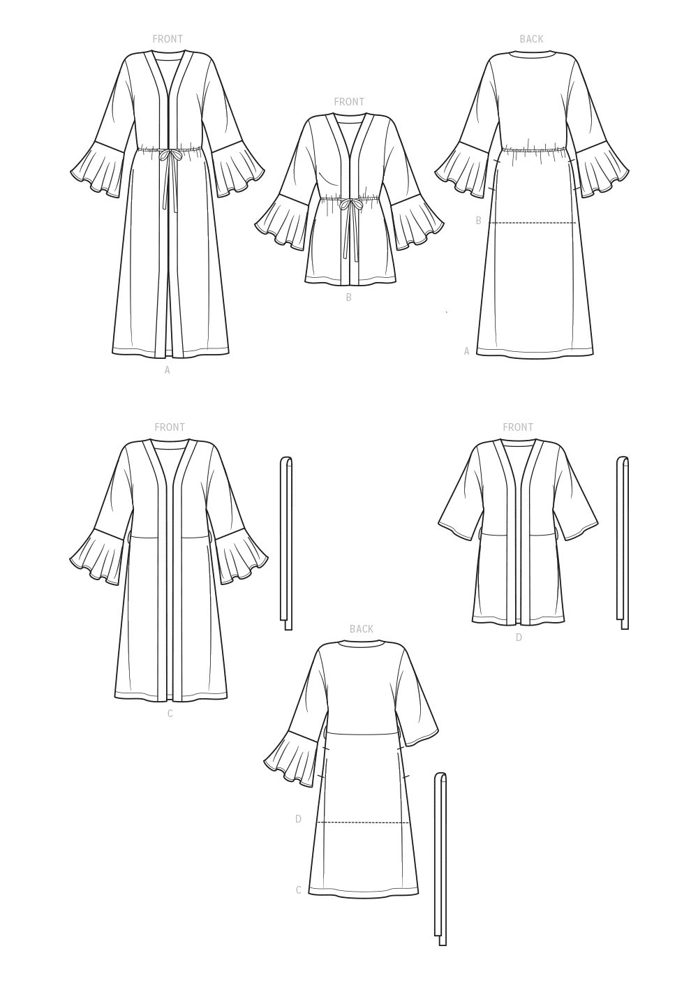 Simplicity S9602 sewing pattern envelope showing tops and waistcoats
