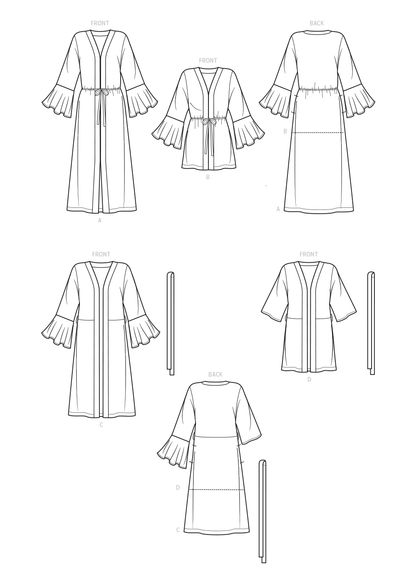 Simplicity S9602 sewing pattern envelope showing tops and waistcoats