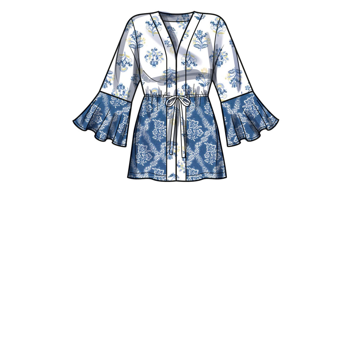 Simplicity S9603 sewing pattern envelope showing tops and waistcoats
