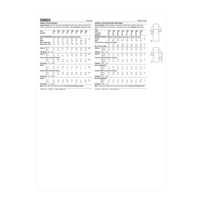 Simplicity S9603 sewing pattern envelope showing tops and waistcoats