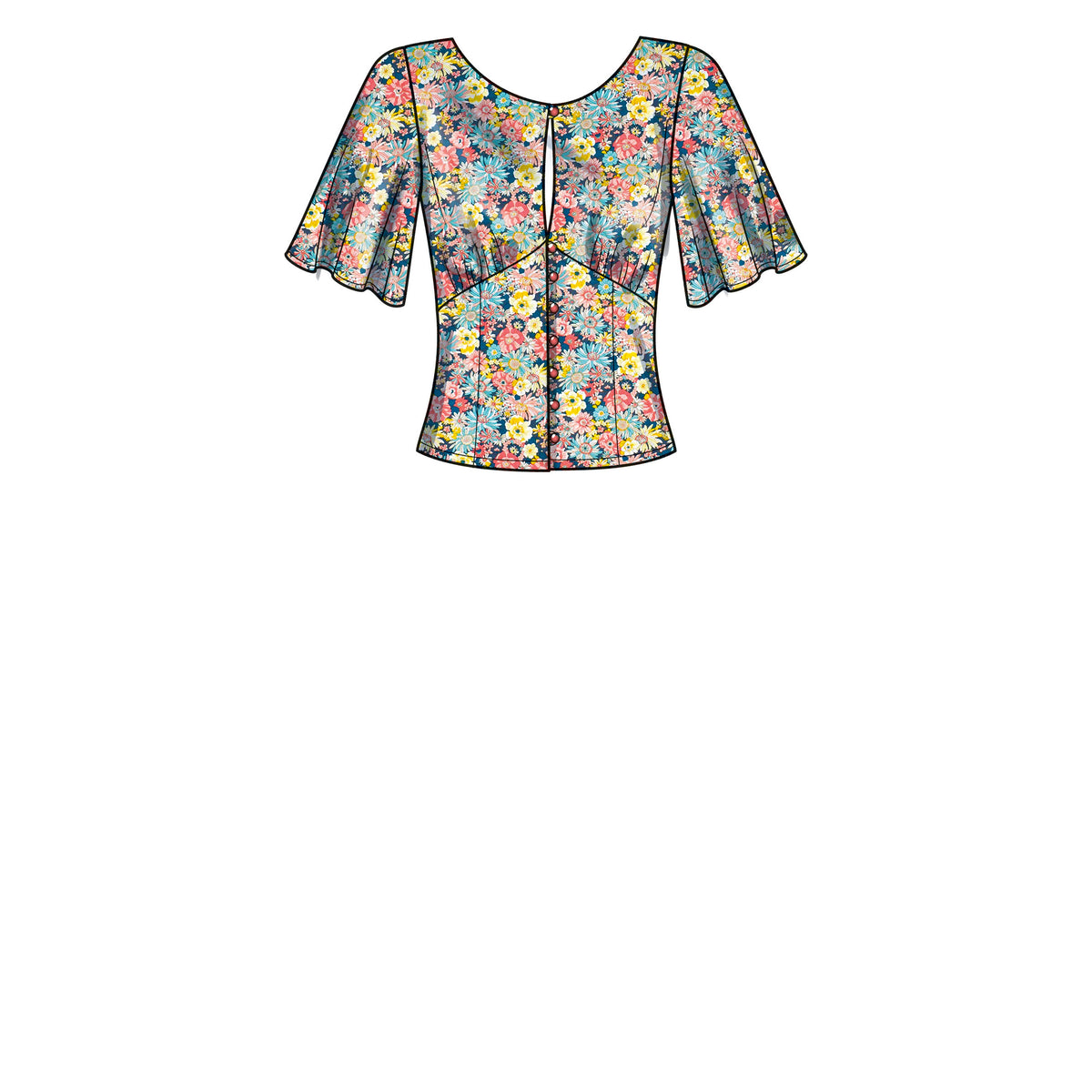 Simplicity S9606 sewing pattern envelope showing tops and waistcoats