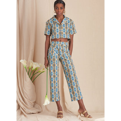 Simplicity S9610 sewing pattern envelope showing casual wear designs