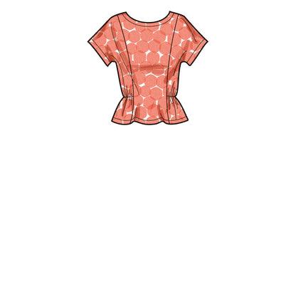 Simplicity S9612 sewing pattern envelope showing casual wear designs