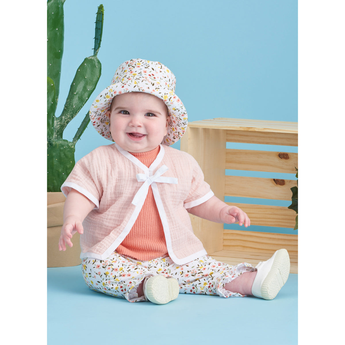 Simplicity S9616 sewing pattern envelope showing baby jacket designs
