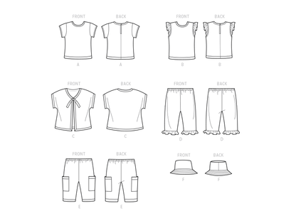 Simplicity S9616 sewing pattern envelope showing baby jacket designs