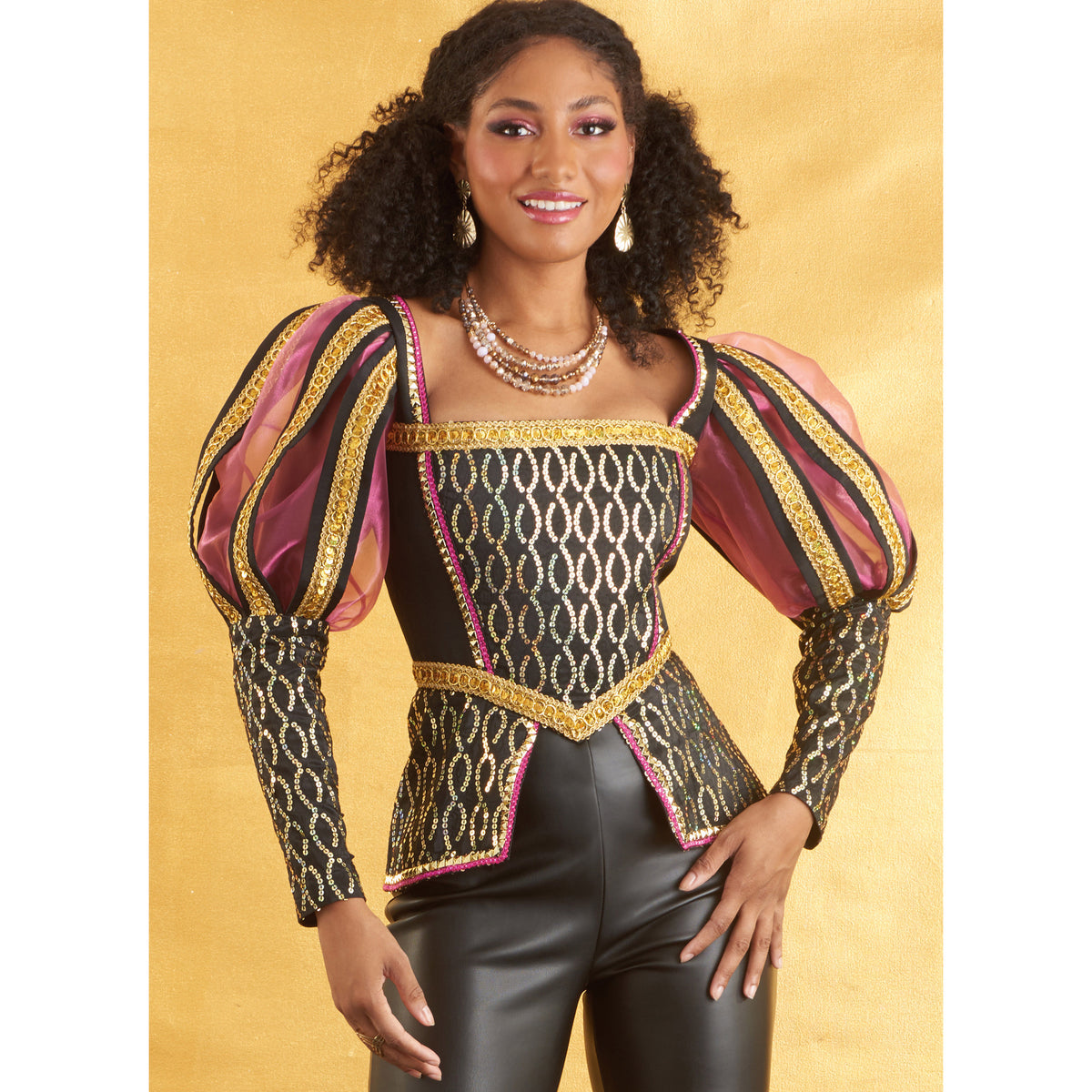 Simplicity S9627 sewing pattern envelope showing costume designs