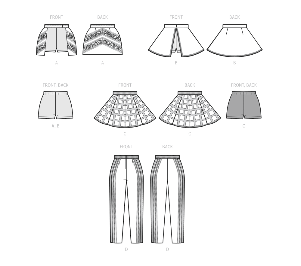 Simplicity S9628 sewing pattern envelope showing costume designs