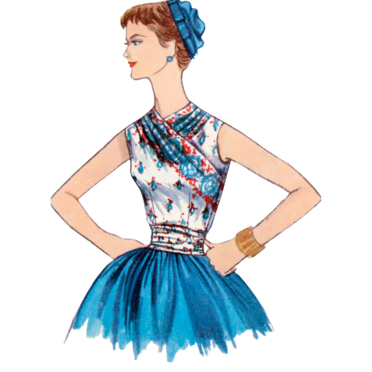Simplicity S9634 sewing pattern envelope showing top designs