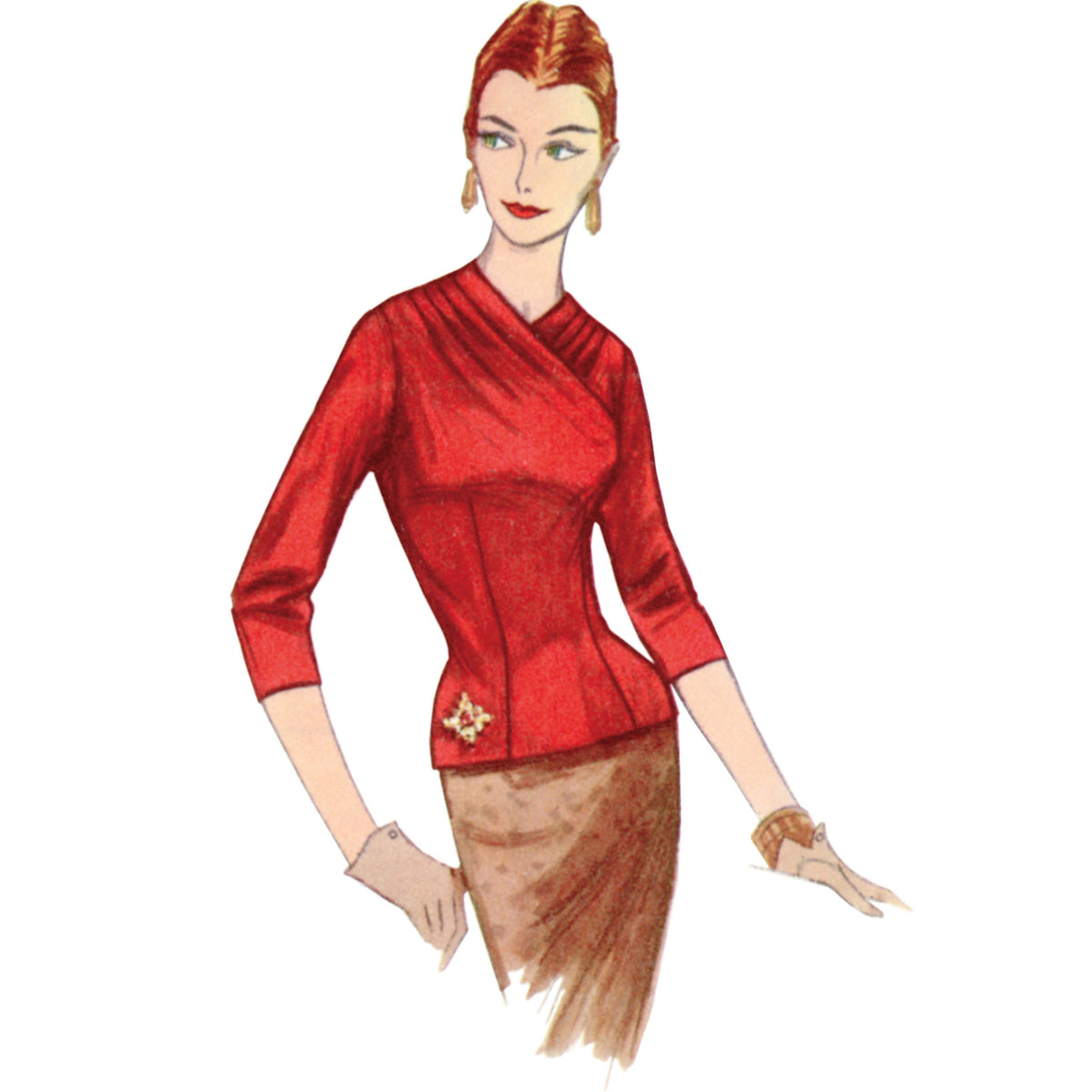 Simplicity S9634 sewing pattern envelope showing top designs