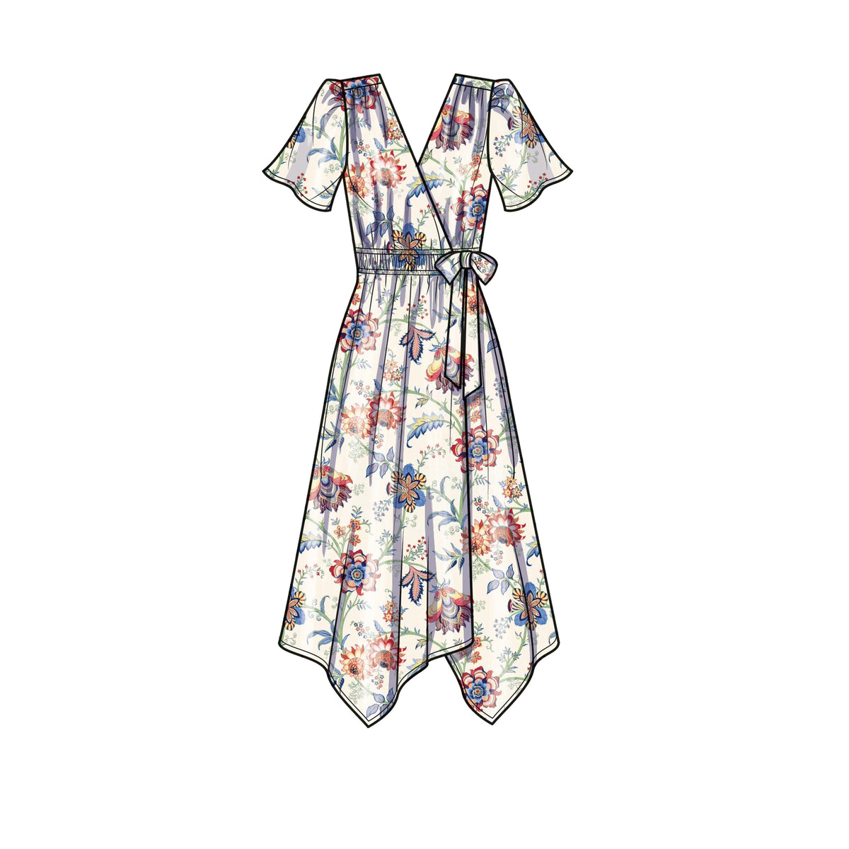 Simplicity S9639 sewing pattern envelope showing dress designs