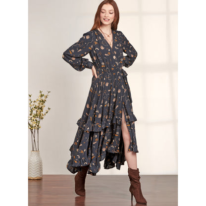 Simplicity S9639 sewing pattern envelope showing dress designs