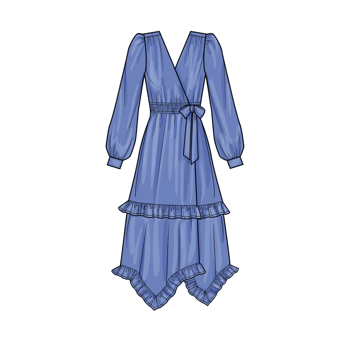Simplicity S9639 sewing pattern envelope showing dress designs