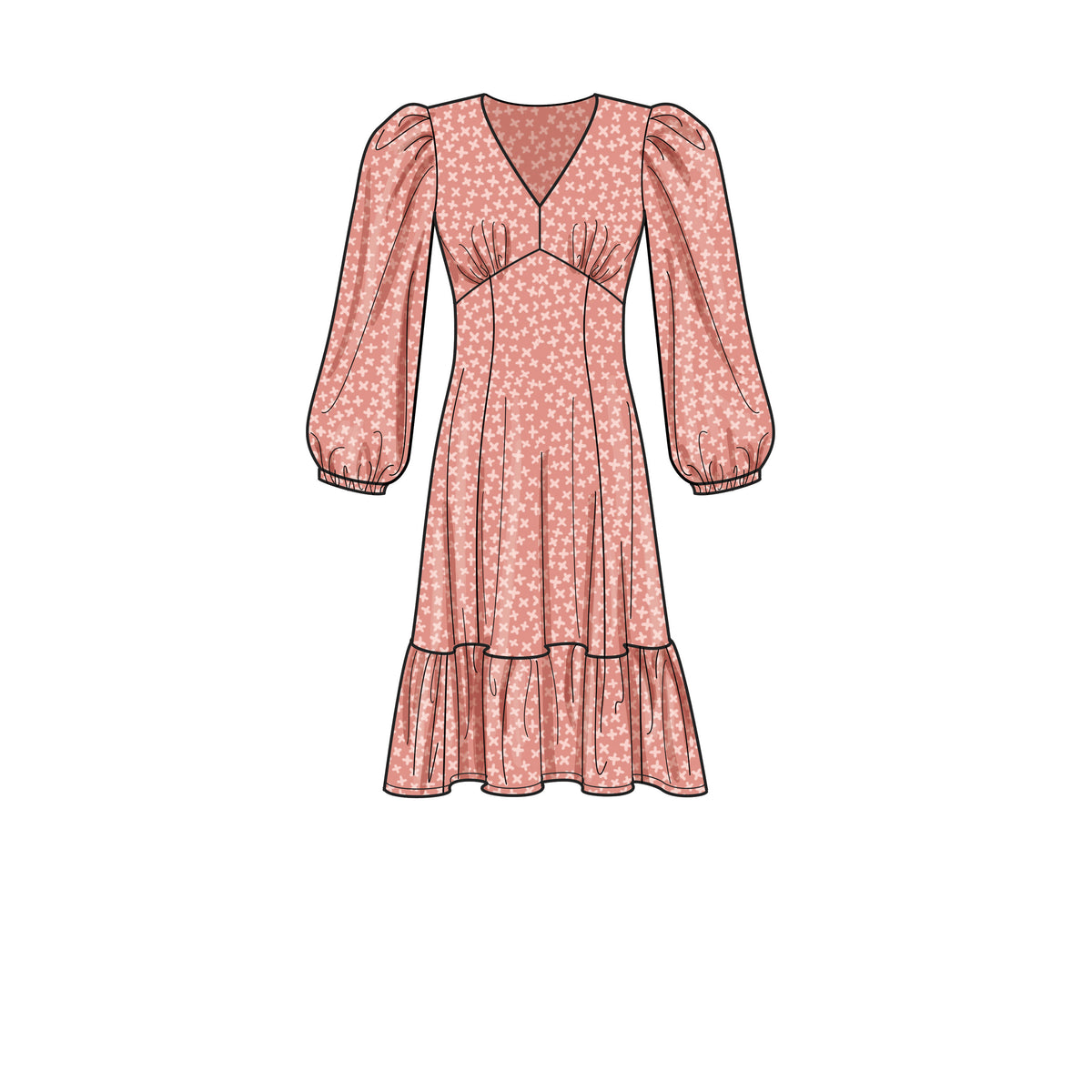 Simplicity S9642 sewing pattern envelope showing dress designs