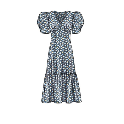 Simplicity S9642 sewing pattern envelope showing dress designs