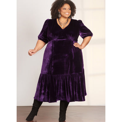 Simplicity S9643 sewing pattern envelope showing dress designs