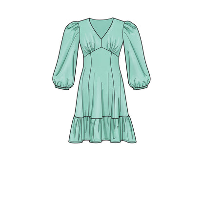 Simplicity S9643 sewing pattern envelope showing dress designs