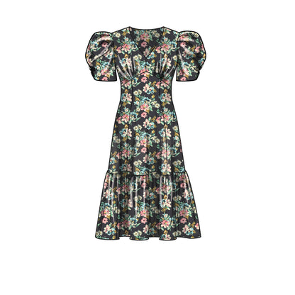 Simplicity S9643 sewing pattern envelope showing dress designs