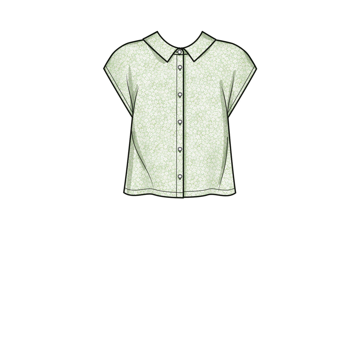 Simplicity S9646 sewing pattern envelope showing top designs