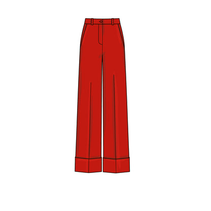 Simplicity sewing pattern S9647 envelope showing misses' skirts and trousers