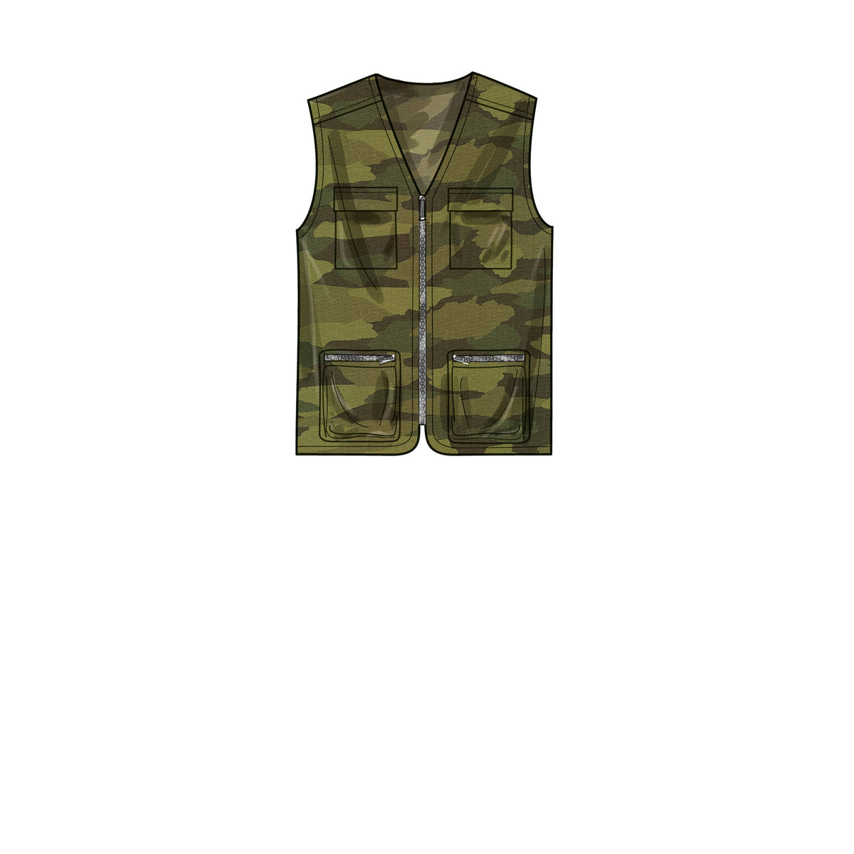 Simplicity sewing pattern S9651 envelope showing men's and boys' tops and vests