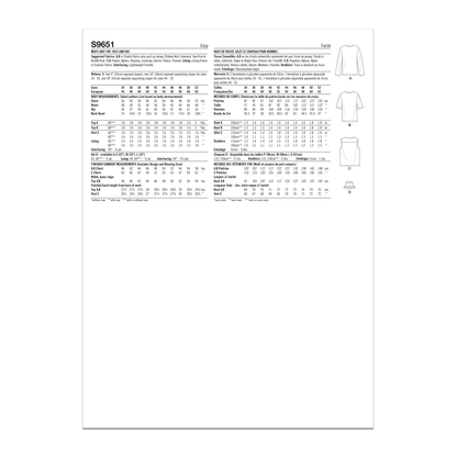 Simplicity sewing pattern S9651 envelope showing men's and boys' tops and vests