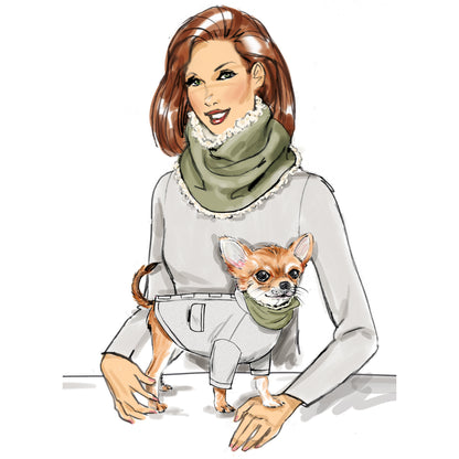 Simplicity sewing pattern S9663 envelope showing pet clothes