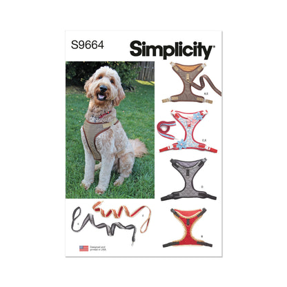 Simplicity sewing pattern S9664 envelope showing pet clothes