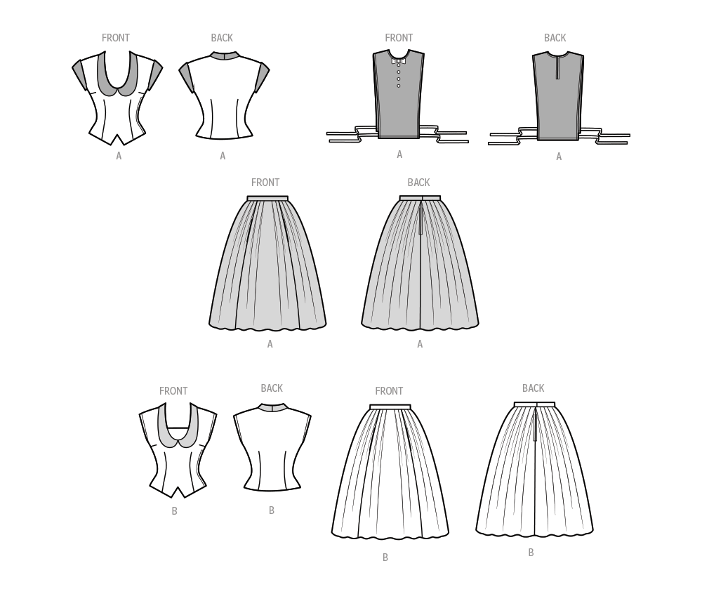 Simplicity sewing pattern S9676 envelope showing misses' dress