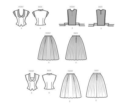 Simplicity sewing pattern S9676 envelope showing misses' dress