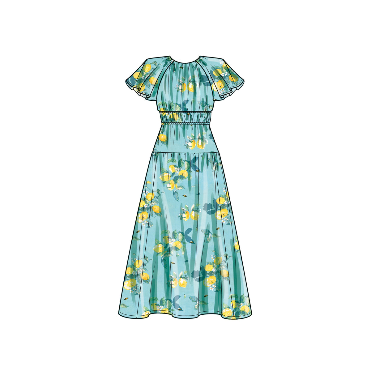 Simplicity sewing pattern S9678 envelope showing misses' dress