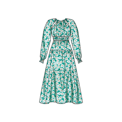 Simplicity sewing pattern S9678 envelope showing misses' dress