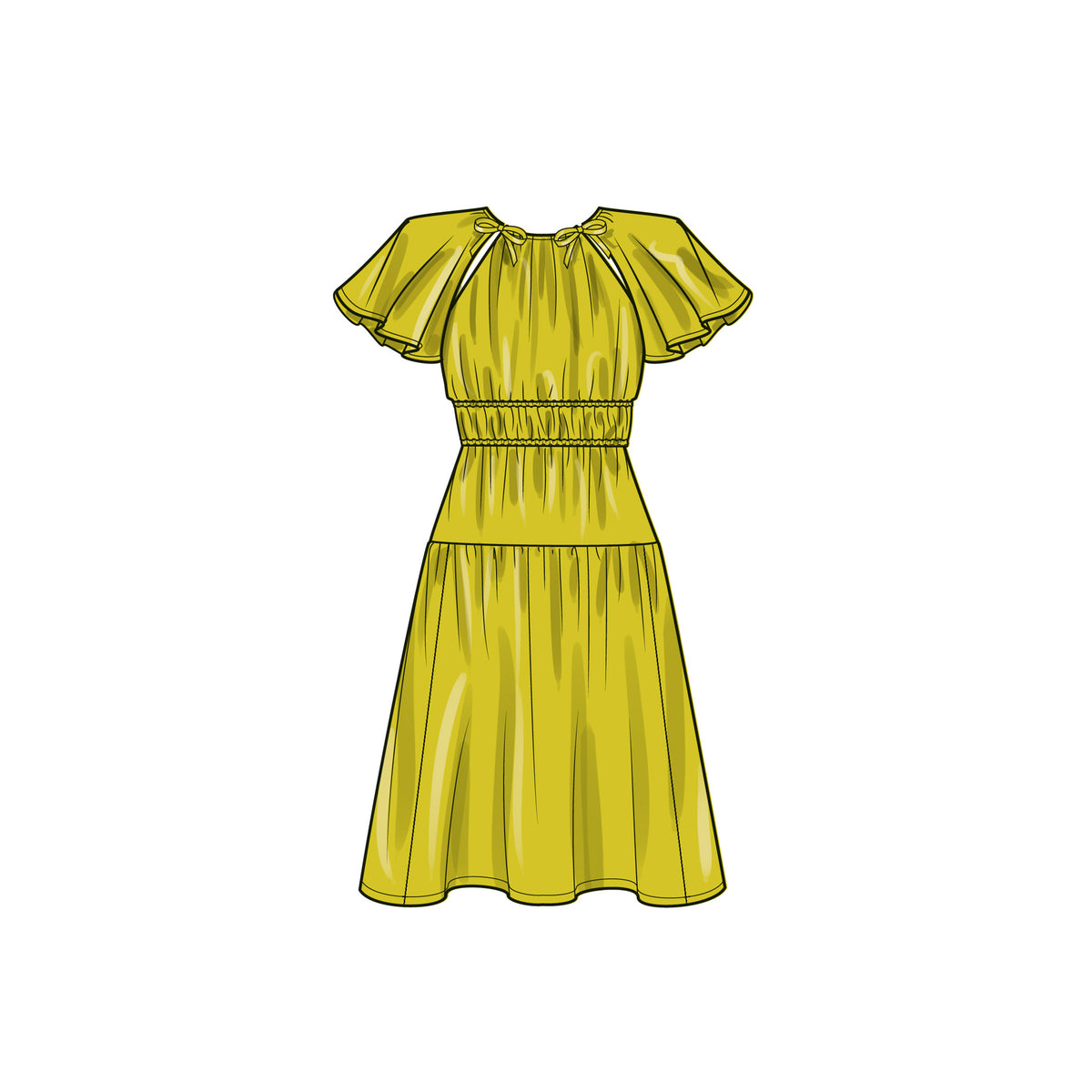 Simplicity sewing pattern S9678 envelope showing misses' dress