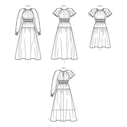 Simplicity sewing pattern S9678 envelope showing misses' dress