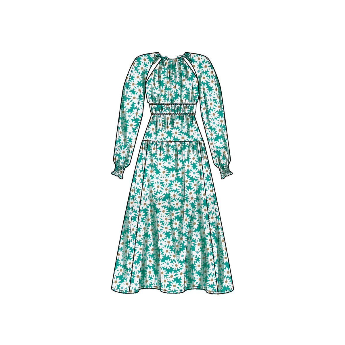 Simplicity sewing pattern S9678 envelope showing misses' dress