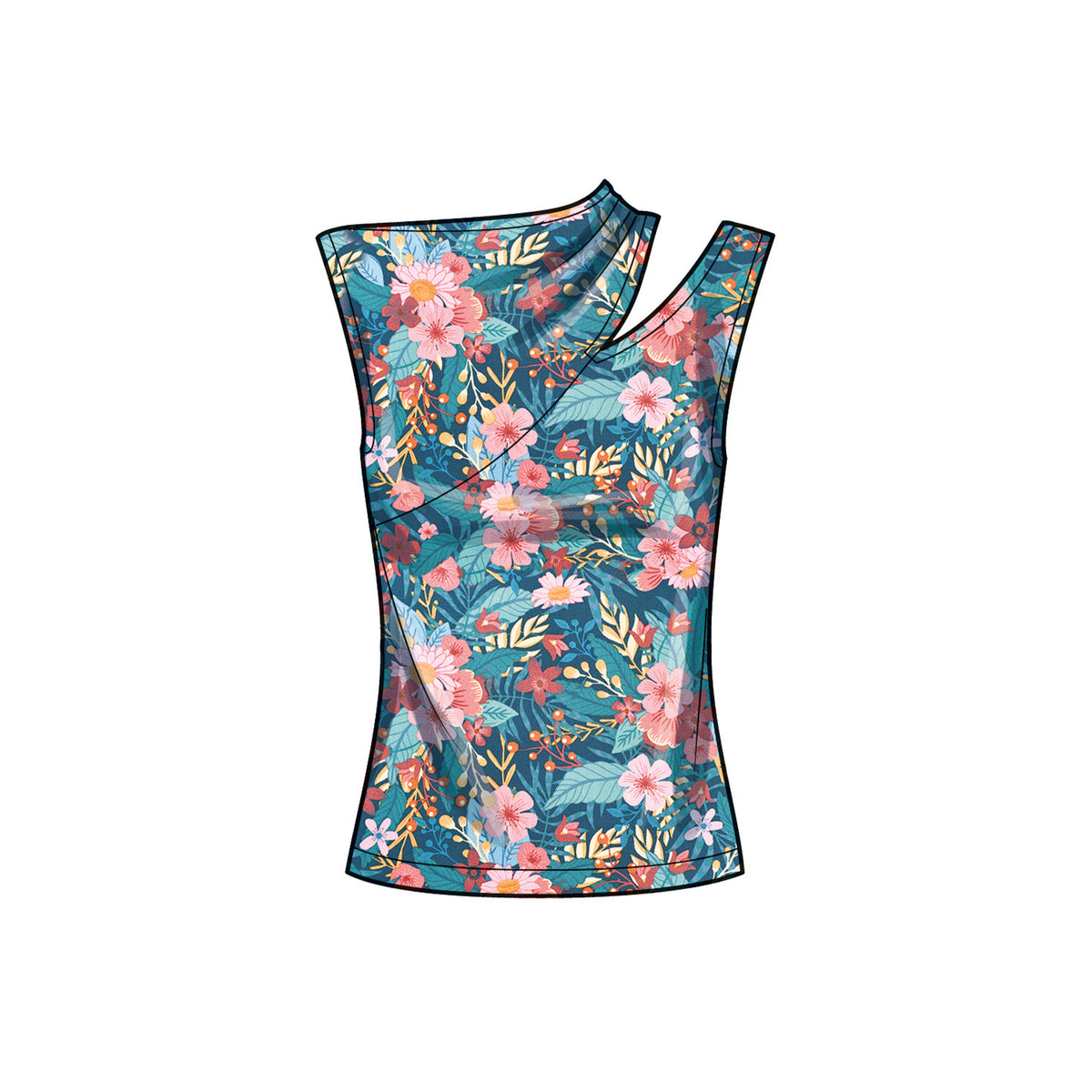 Simplicity sewing pattern S9679 envelope showing misses' tops and vests