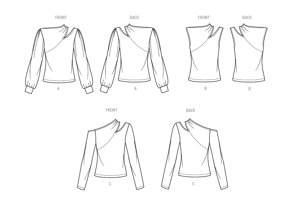 Simplicity sewing pattern S9679 envelope showing misses' tops and vests
