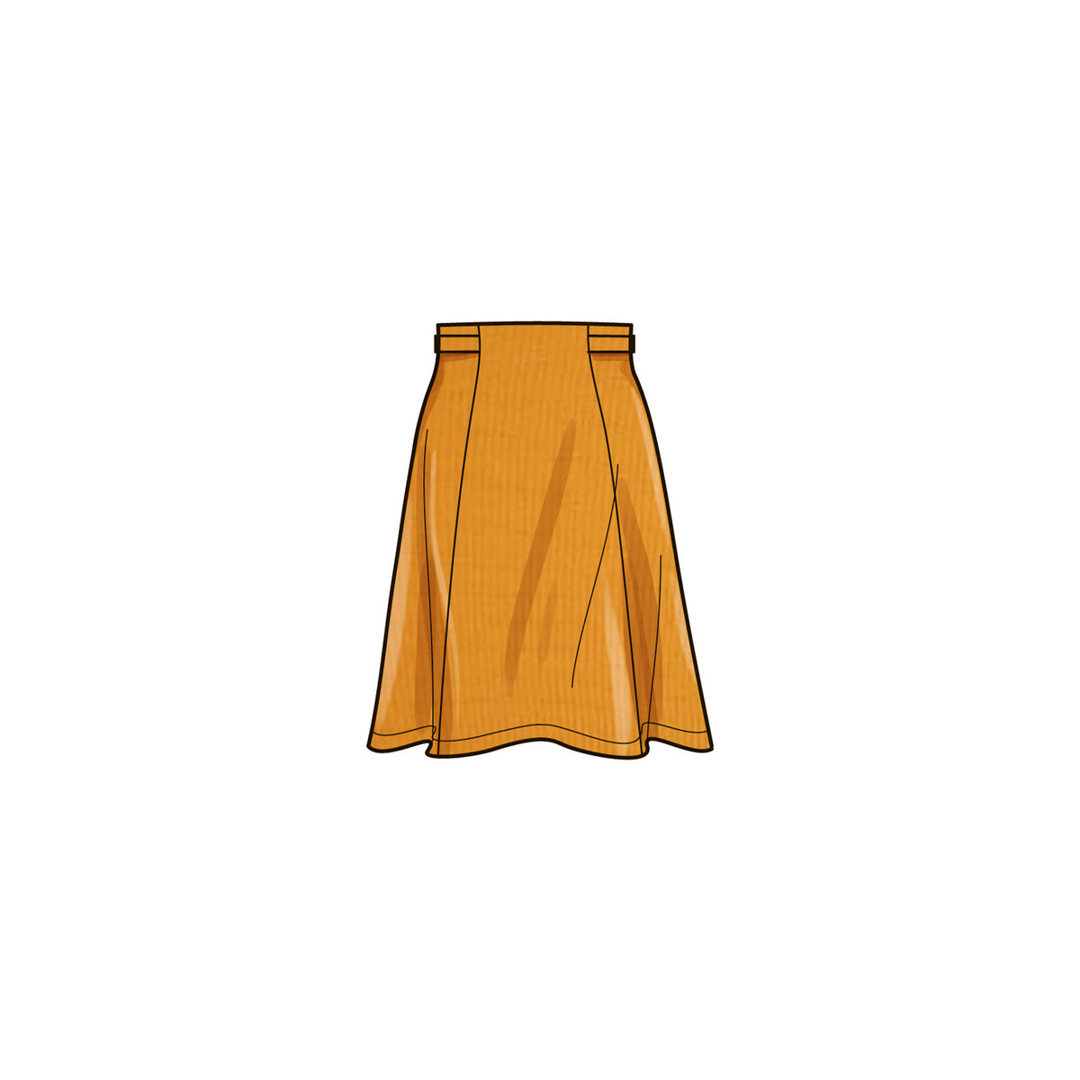 Simplicity sewing pattern S9683 envelope showing misses' skirts and trousers