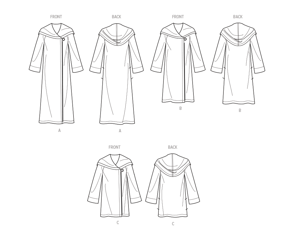 Simplicity sewing pattern S9684 envelope showing misses' relaxed jackets and coats