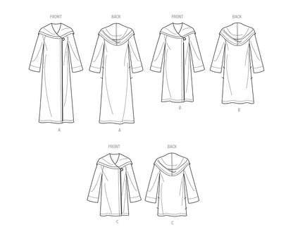 Simplicity sewing pattern S9684 envelope showing misses' relaxed jackets and coats