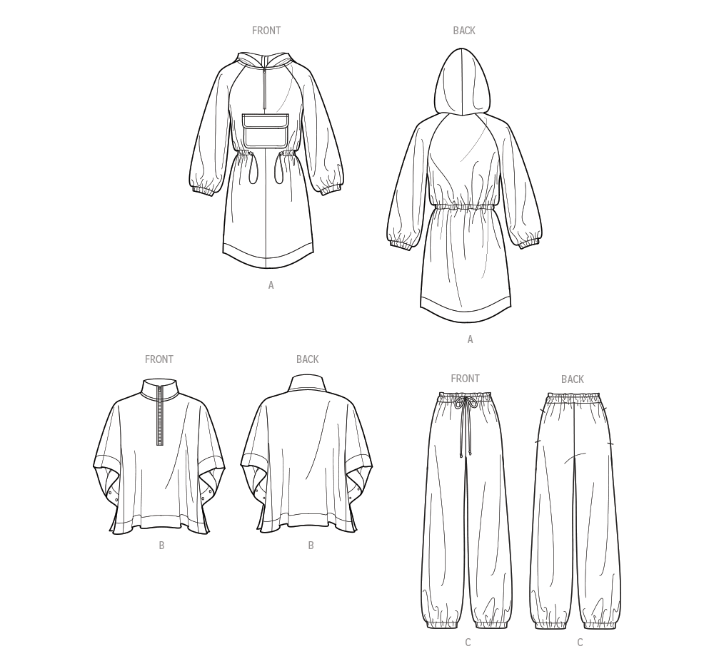 Simplicity sewing pattern S9687 envelope showing misses' casual wear