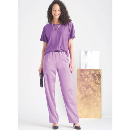 Simplicity sewing pattern S9690 envelope showing misses' casual wear