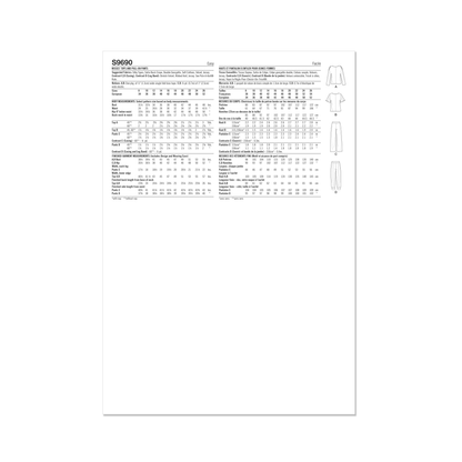 Simplicity sewing pattern S9690 envelope showing misses' casual wear